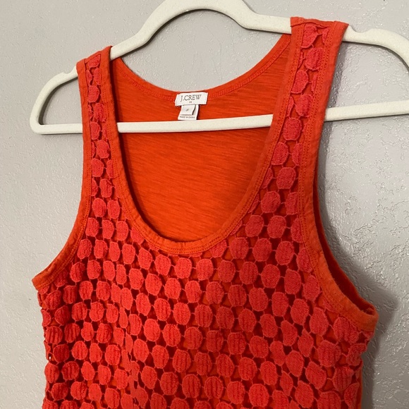 🔴SOLD🔴 J. Crew • lace overlay tank - Picture 2 of 5